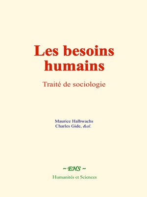 cover image of Les besoins humains